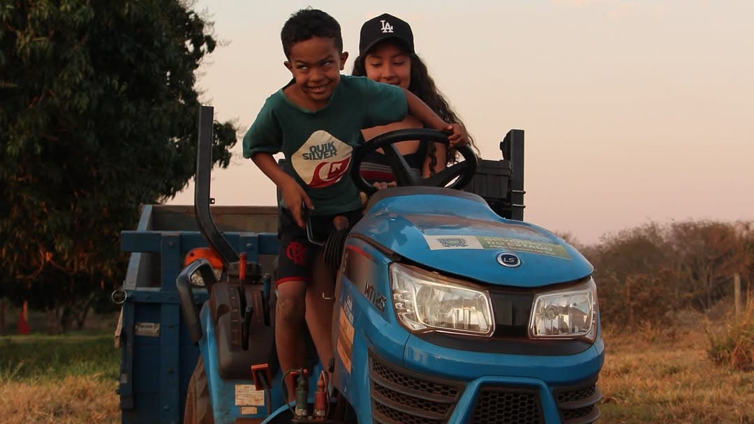 Mutirão de plantio de mudas nativas Enxame Agroecológico no Lote 21